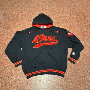 90s Big Patch San Francisco 49ers Hoodie - Size XL